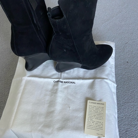 Black suede boots size 37 - Picture 4 of 11